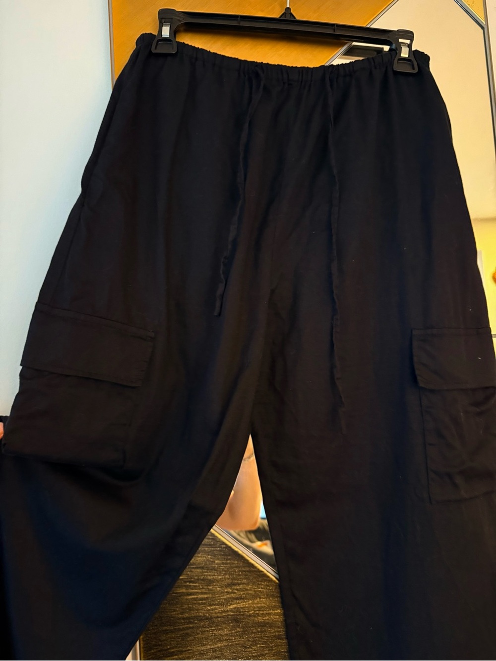 LESET Black Yoko Cargo Pants M
